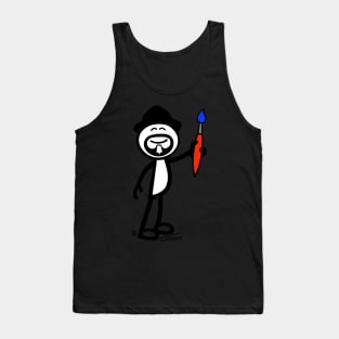 GG Artist Stick Figure On A Light Purple Background Tank Top